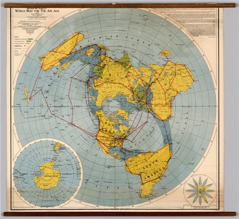 Northern Hemisphere Polar View David Rumsey Historical Map Collection