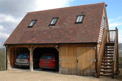 border oak oak framed garage with accommodation above hubby shop pinterest car ports