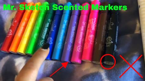 How To Use Mr Sketch Scented Markers Review YouTube