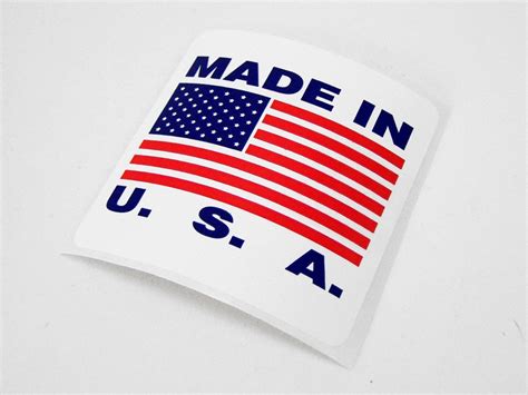 100 Made In Usa Labels Stickers