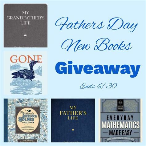 Fathers Day New Books Giveaway The Frugal Grandmom Book Giveaways