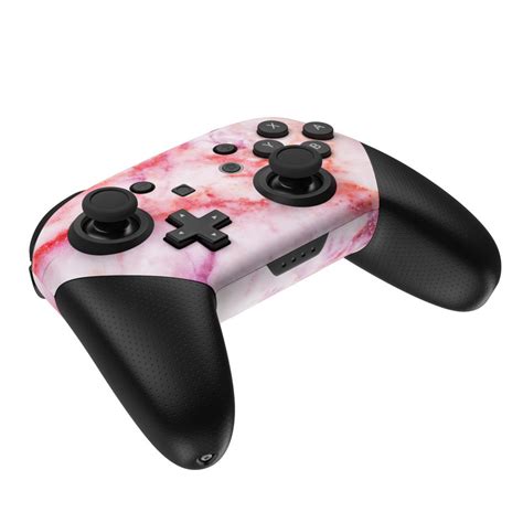 Nintendo Switch Pro Controller Skin Blush Marble By Marble Collection