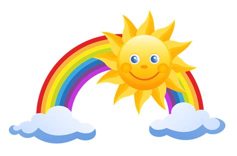 Sun And Rainbow Clipart Free Download Transparent Png Creazilla