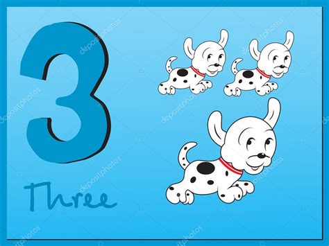Frame With Mathmatical Number Three Stock Illustration By