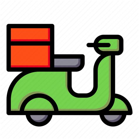 Bike, delivery, delivery bike, delivery scooter icon ...