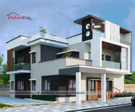 38x40sqft Indian Duplex House Design 1520sqft Exterior Home Plan