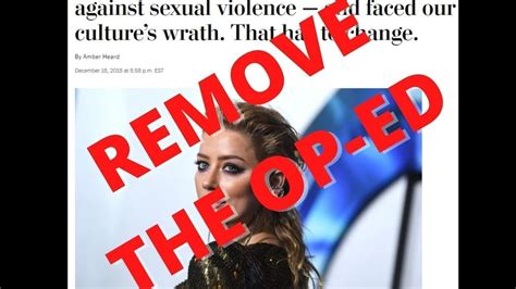 Petition · Petition To Remove The Op Ed Amber Heard Wrote From The