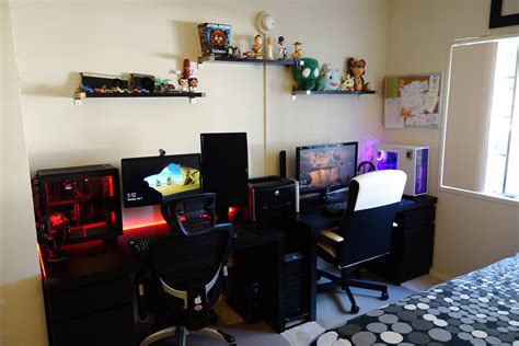 His And Hers Battle Stations Game Room Design Gaming Room Setup