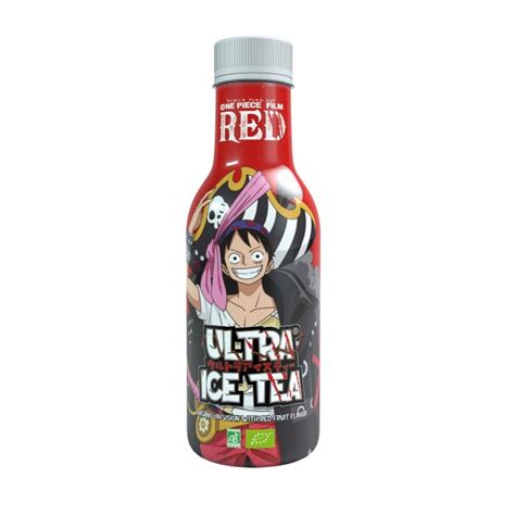 One Piece Red Film Luffy Ultra Iced Tea Fruits Rouges 500ml Bio