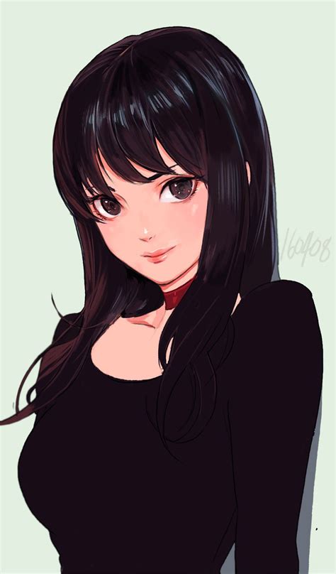 Anime Characters Female Black Hair