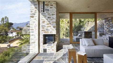 Stunning Stone House In Switzerland Unveils Modern Interiors Exterior