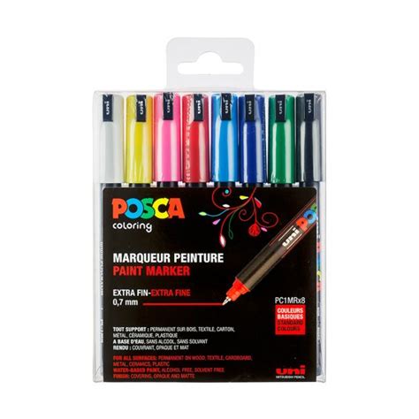 Posca Pc 1mr 8 Set Standard Highlights