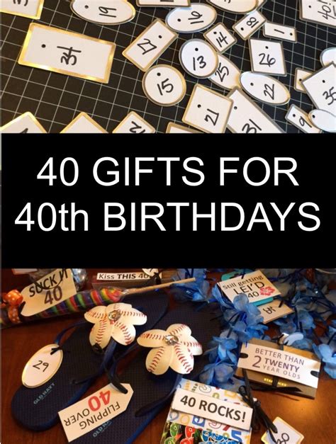 This gift for him is a great way to customize ideas that fit his personality, as well as his hobbies and interests—especially if he's the. 40 Gifts for 40th Birthdays - Little Blue Egg