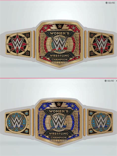 Raw Womens Championship Smackdown Womens Championship Credit To The