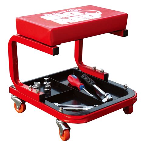 Torin Tr6300 Red Rolling Creeper Garageshop Seat Padded Mechanic