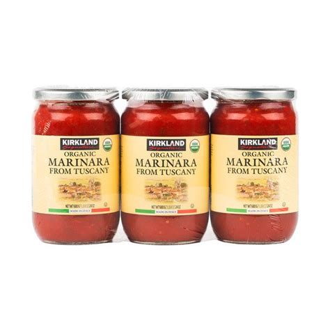 Kirkland Signature Organic Tuscan Marinara 3 X 24 Oz Costco Food