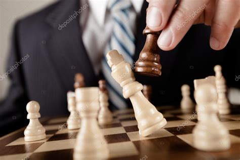 Businessman Playing Chess — Stock Photo © Billiondigital 118568820