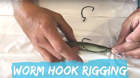 How To Rig A Soft Bait With A Worm Hook YouTube