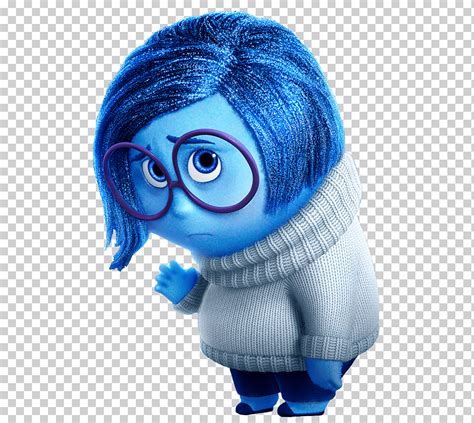 Riley Tristeza Emoción Pixar Película Tristeza S Amor Azul Niño Png