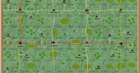 Napoleonic Wargaming Tactical Map For Solo Campaign