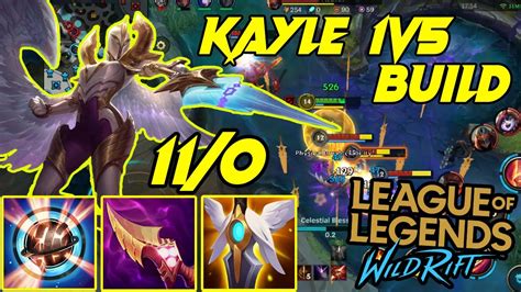Wild Rift Kayle Gameplay Guide And Build 1v5 Quadra Youtube