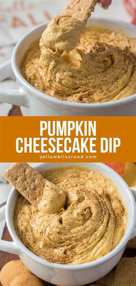 Pumpkin Cheesecake Dip Healthy No Bake Fall Dessert