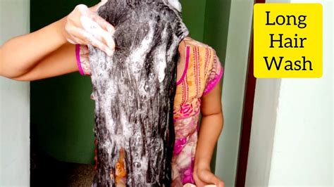 Long Hair Wash Long And Thick Hair Wash Long Hair Requested Video