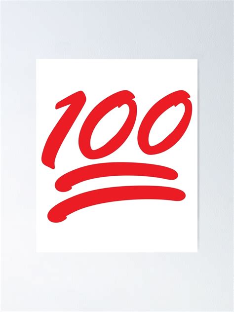 Emoticons Emoji Shirt Keep It 100 Emoji Shirt Poster By Essetino
