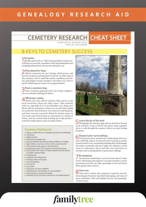 Discover Your Ancestors In Cemeteries With This Useful Download Which