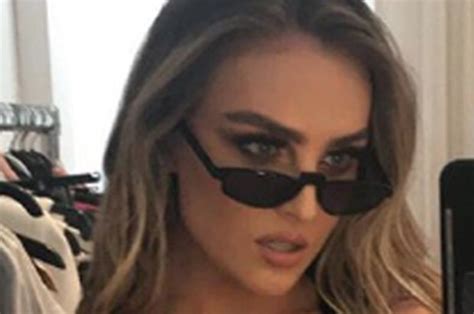 Little Mix 2018 Perrie Edwards Flashes Fans With Cleavage Selfie