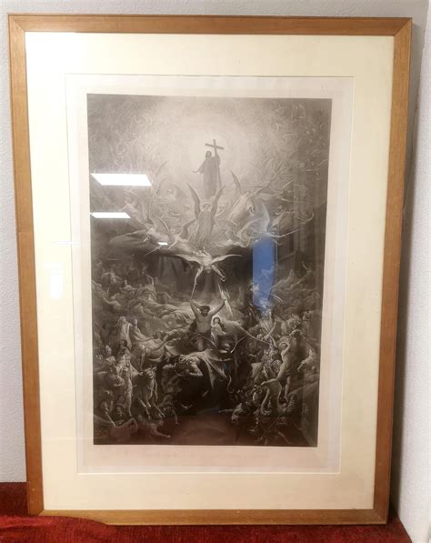 Large Engraving Print Of An Original By Gustave Dore The Triumph Of
