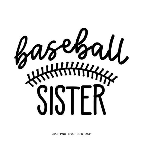 Baseball Sister Sister Baseball Baseball Shirt Svg Baseball Etsy Baseball Sister Baseball