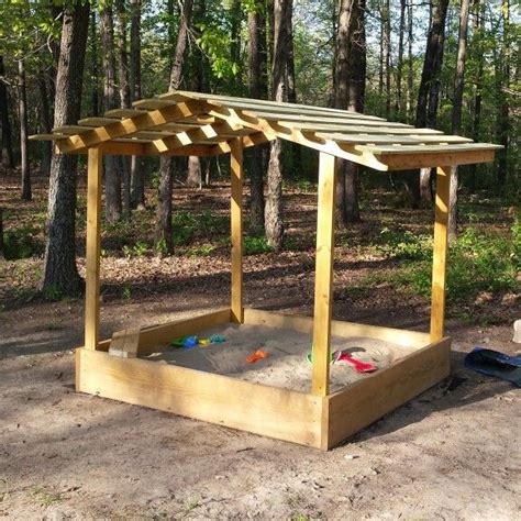 Diy Wooden Sandbox Backyard Fun Wooden Diy Wooden Sandbox