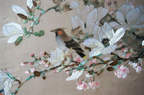 Chinese Silk Embroidery In Progress On
