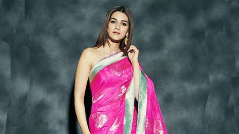 5 Designer Saris In Kriti Sanons Collection That Prove She Isnt Afraid To Experiment Vogue India