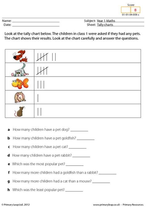 Printable Tally Chart Worksheets Activity Shelter Images Sexiz Pix