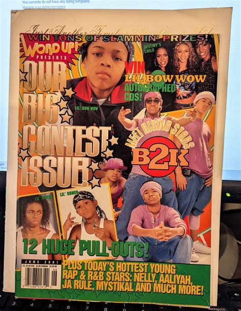 Word Up Magazine June 2001 Feat Bow Wow B2k Lil Wayne Lil Romeo And