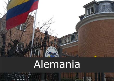 embajada de colombia en alemania sucursales