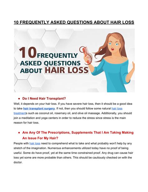 pdf 10 frequently asked questions about hair loss