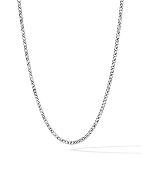 men s curb chain necklace silver vincero collective