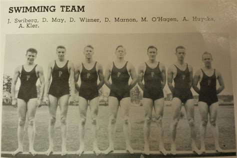 Swim Team 1940 Log University Archives