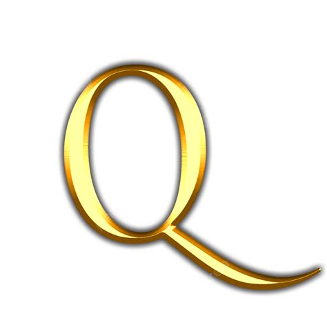 Letter Q Clipart Hd Png Q Letter Alphabet Golden Text And Font Gold