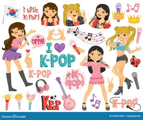 Kpop Cartoons Illustrations And Vector Stock Images 1180 Pictures To