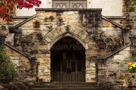 Catholic Church Staircase And Main Doorways Stock Photo Image Of