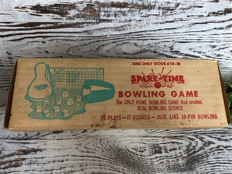 Vintage 1962 Spare Time Bowling Dice Game Baby Boomer Game Etsy