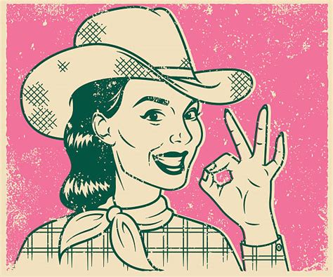Vintage Cowgirl Illustrations Royalty Free Vector Graphics And Clip Art Istock