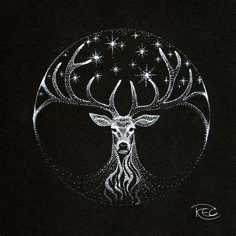 The White Stag By Kettlequill Stag Tattoo Deer Art Celtic Tattoos