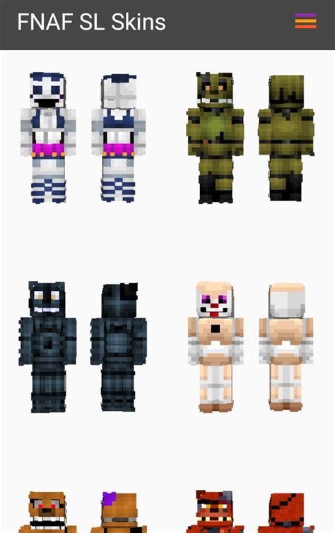 Skins From Fnaf Sister Location For Minecraft Pe Apk For Android Download