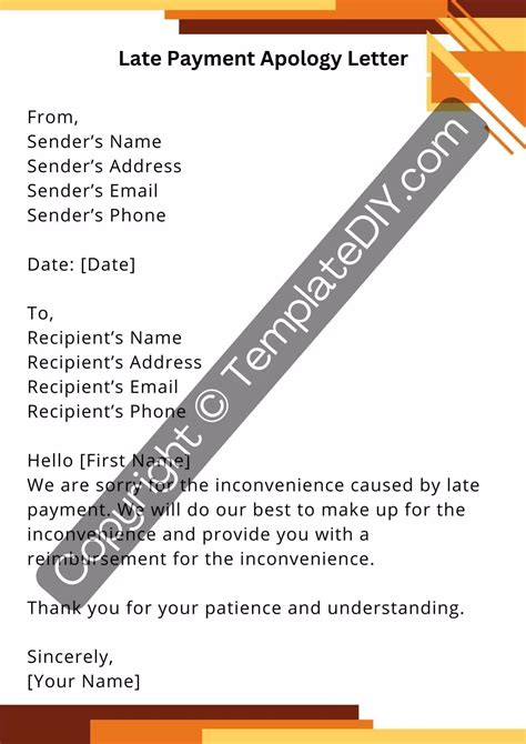 Late Payment Apology Letter Template In Pdf And Word In 2022 Proposal