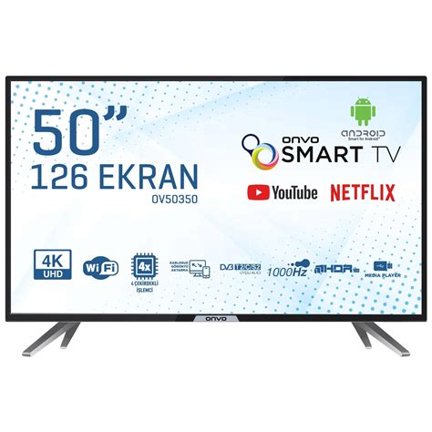 Onvo Ov50350 50 126 Ekran Uydu Alıcılı 4k Ultra Hd Android Fiyatı